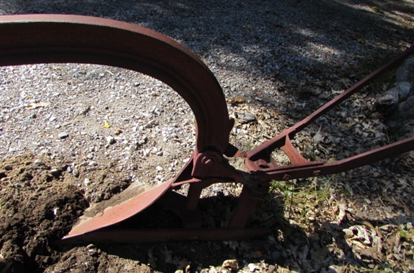 ANTIQUE PLOW YARD ART