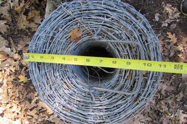 2 ROLLS OF BARBED WIRE