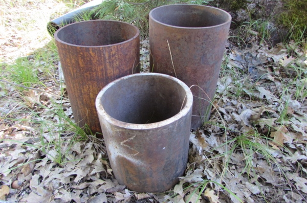 METAL PIPE PIECES