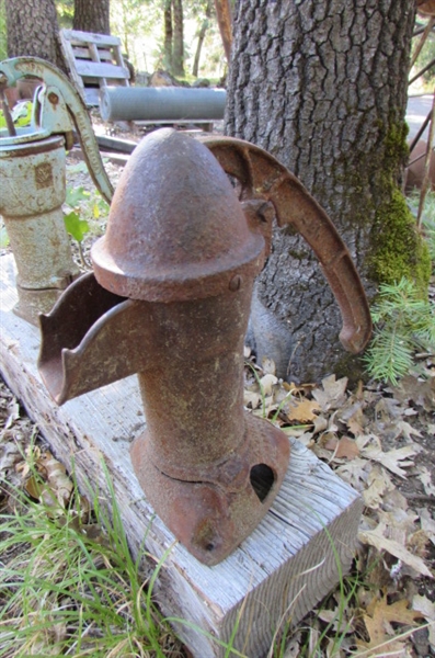 OLD RUSTY WATER PUMP YARD ART