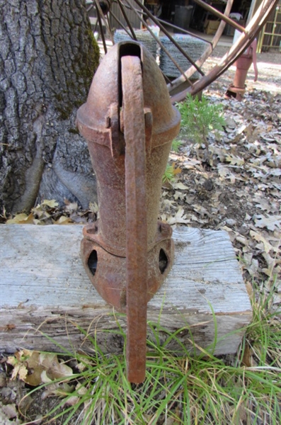 OLD RUSTY WATER PUMP YARD ART