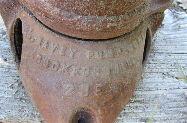 OLD RUSTY WATER PUMP YARD ART