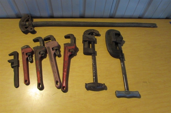 PIPE WRENCHES, PIPE BENDER & CUTTER