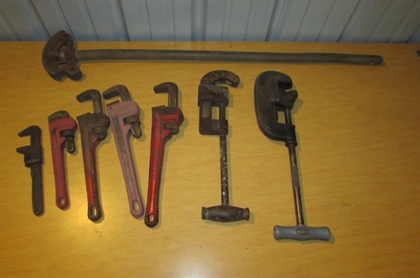 PIPE WRENCHES, PIPE BENDER & CUTTER