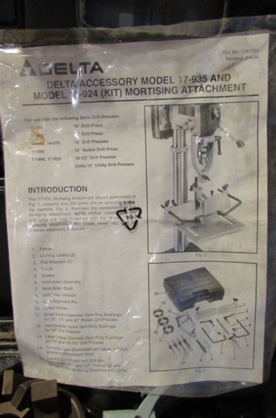 DELTA MORTISING ATTACHMENT