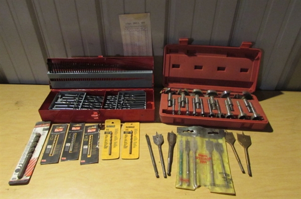 NEW 115 PC DRILL BIT SET, FORSTNER BIT SET & MORE