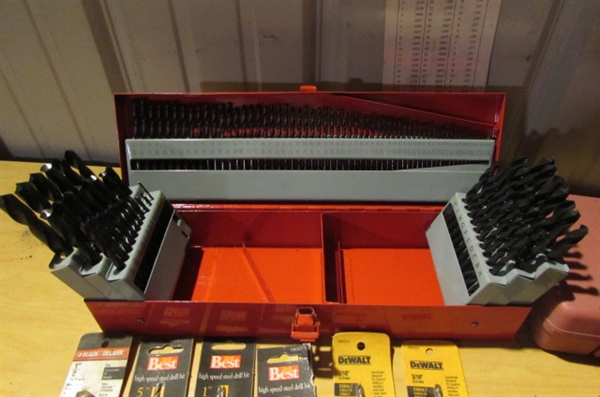 NEW 115 PC DRILL BIT SET, FORSTNER BIT SET & MORE