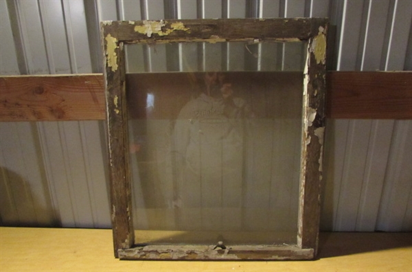 SINGLE PANE WOOD FRAME WINDOW