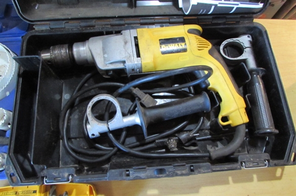 DEWALT ELECTRIC HAMMER DRILL & MORE