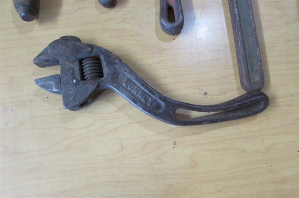 PIPE WRENCHES & ANTIQUE MONKEY WRENCHES