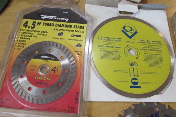 GRINDING DISCS, DIAMOND BLADES & MORE