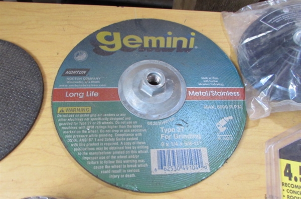 GRINDING DISCS, DIAMOND BLADES & MORE