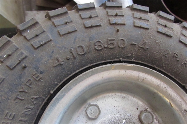 TIRES FOR HAND TRUCKS, WHEELBARROWS, WAGONS AND ???