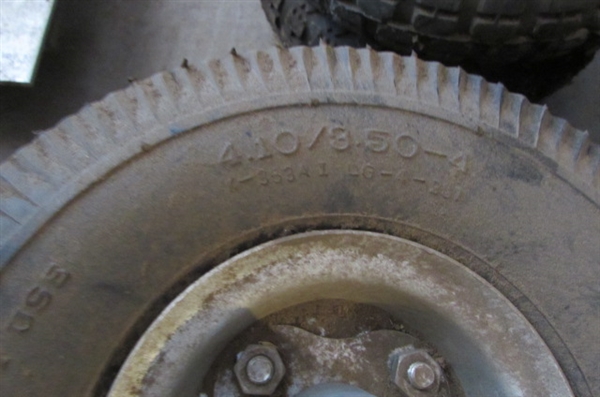 TIRES FOR HAND TRUCKS, WHEELBARROWS, WAGONS AND ???