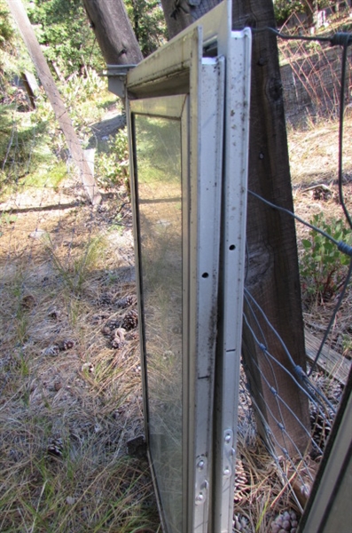 ASSORTED SIZES OF ALUMINUM FRAMED WINDOWS