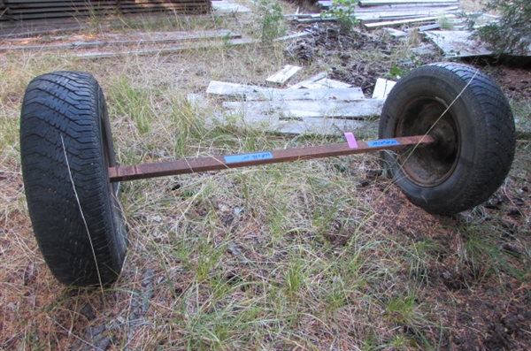 AXLE WITH SQUARE TUBING