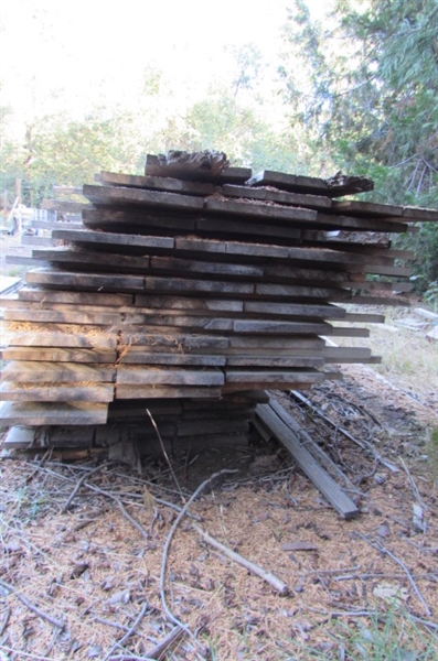 PILE OF 1 X 12 X 10' LUMBER