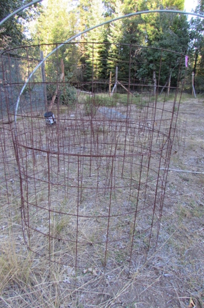 LARGE COLLECTION OF WIRE PLANT CAGES