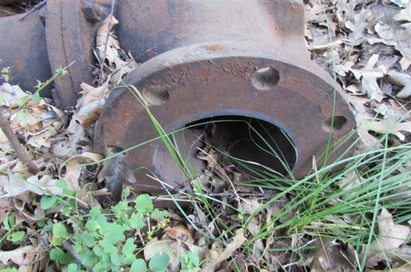 VINTAGE FIRE HYDRANT WITH ATTACHED PIPE