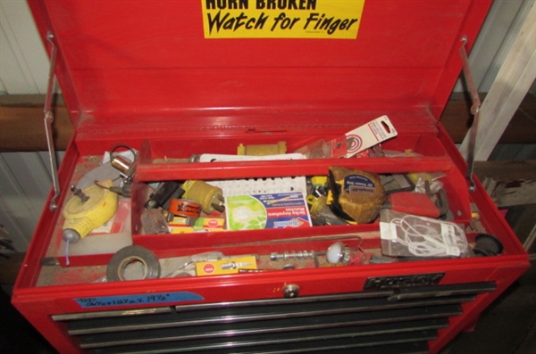 HUSKY -2 PIECE ROLLING TOOLBOX & CONTENTS