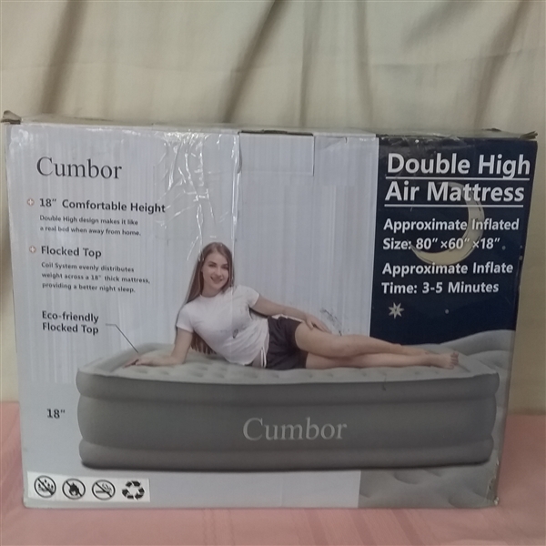 CUMBOR DOUBLE HIGH QUEEN  AIR MATTRESS