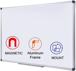 39.5" x 59" DEX MAGNETIC WHITE BOARD 