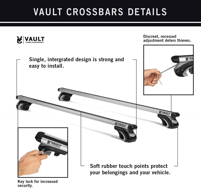 VAULT 54 ROOF RACK CROSS BARS 