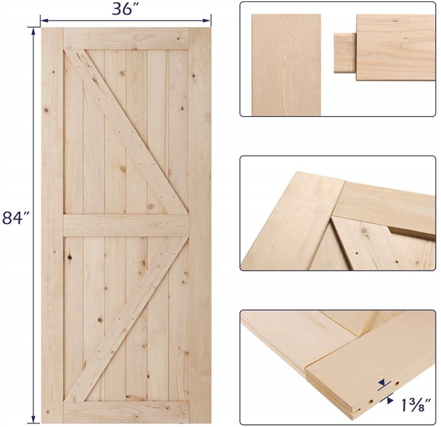 36 X 84 K-BARN DOOR KIT