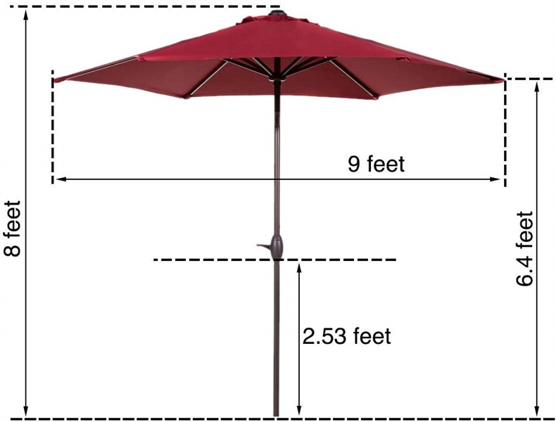 9 FT PATIO UMBRELLA 