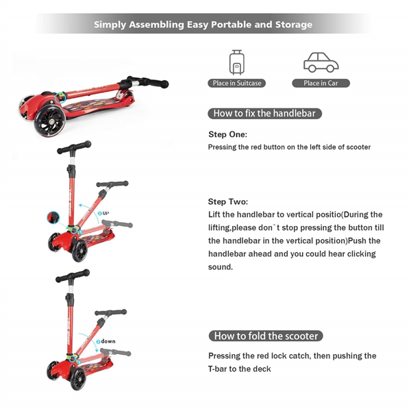 NEW OLYM KIDS SCOOTER WITH FLASHING WHEELS