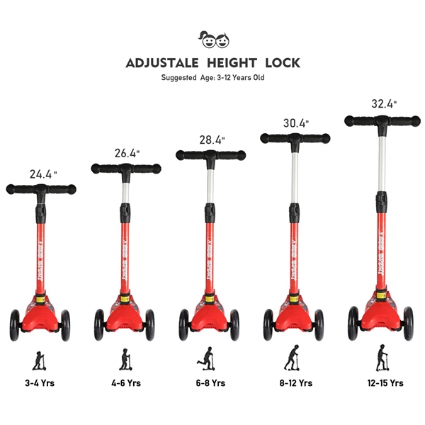 NEW OLYM KIDS SCOOTER WITH FLASHING WHEELS