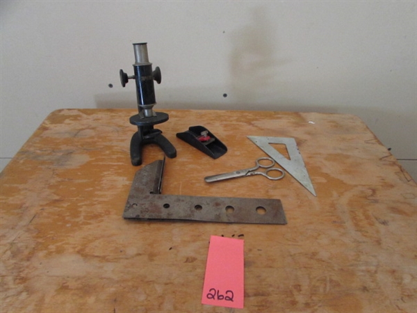 MICROSCOPE, HAND PLANE & MORE