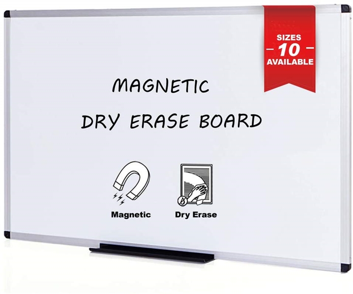 VIZ-PRO 48 X 36 MAGNETIC WHITE BOARD 