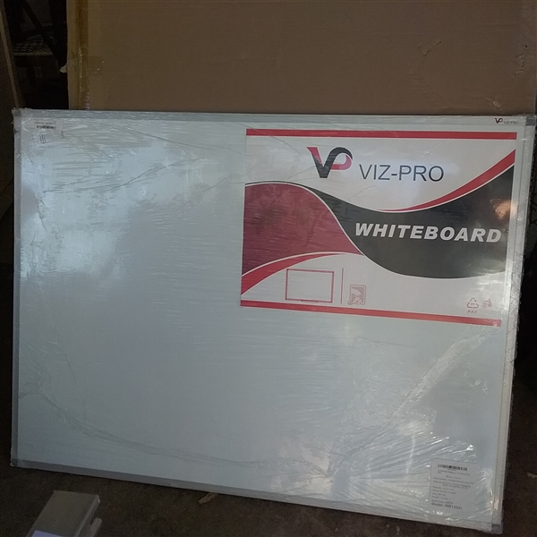 VIZ-PRO 48 X 36 MAGNETIC WHITE BOARD 