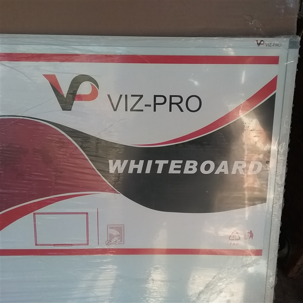 VIZ-PRO 48 X 36 MAGNETIC WHITE BOARD 