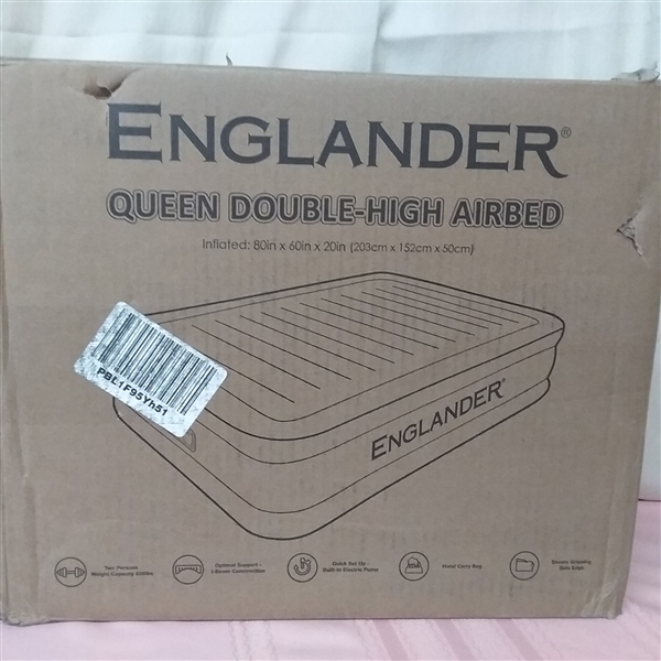 ENGLANDER DOUBLE HIGH QUEEN AIR MATTRESS