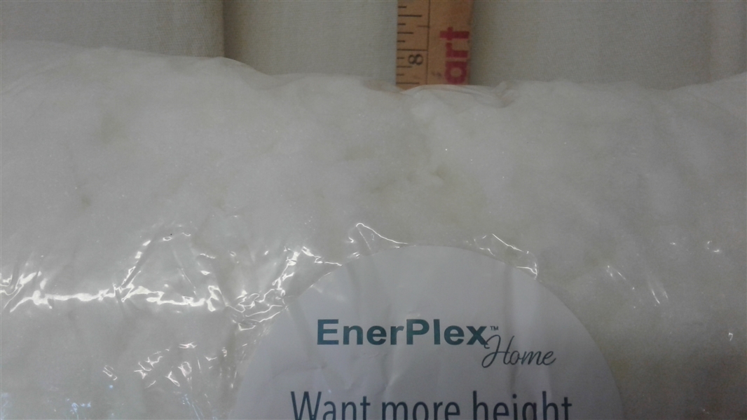 ENERPLEX HOME QUEEN SIZE MEMORY FOAM ADJUSTABLE PILLOW WITH EXTRA STUFFING TO ADD