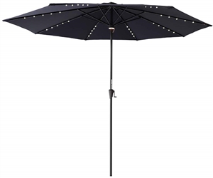 11 FT SOLAR LED PATIO UMBRELLA