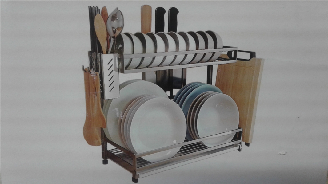 STAINLESS STEEL DISH DRYING RACK