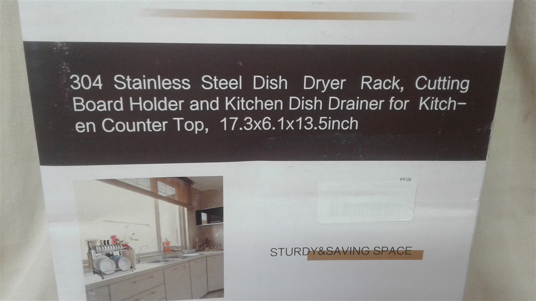 STAINLESS STEEL DISH DRYING RACK