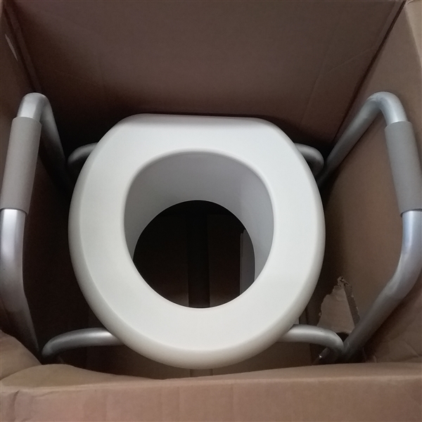 RAISED TOILET SEAT WITH FRAME