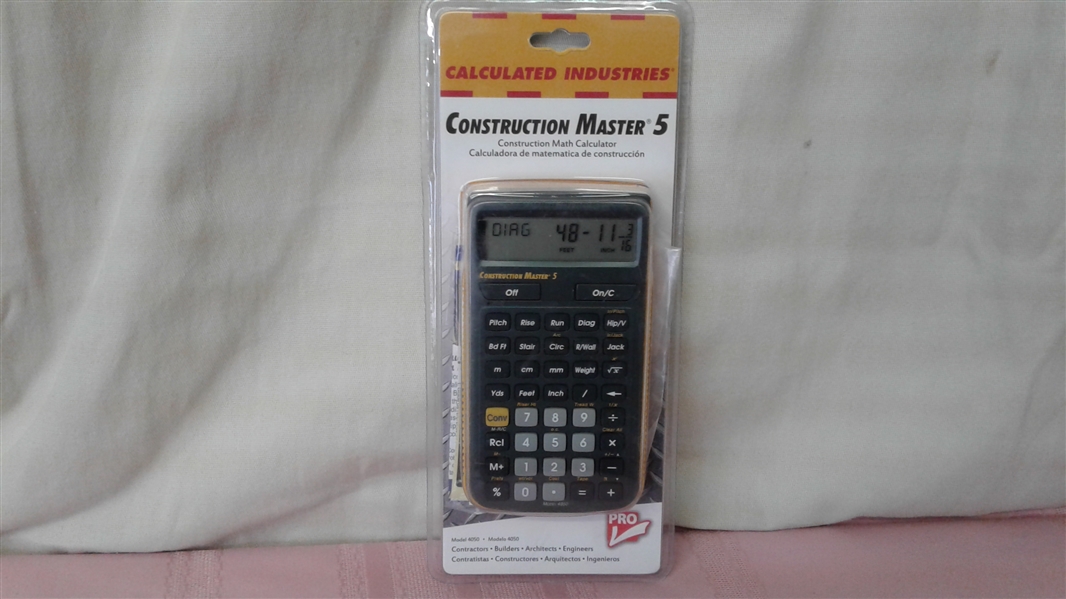 CONSTRUCTION MASTER 5 CALCULATOR