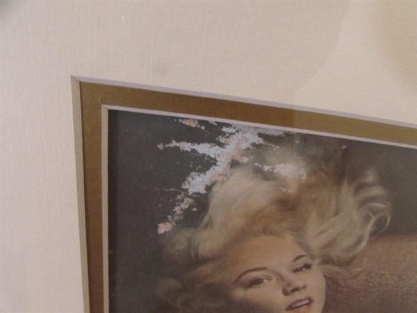 PAIR OF TASTEFUL VINTAGE NUDE PRINTS - MATTED & FRAMED