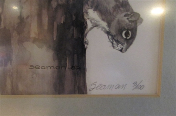 SIGNED & NUMBERED WATERCOLOR PRINT BY LOCAL ARTIST ANNETTE SEAMAN