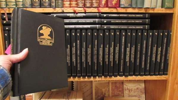 HUGE AGATHA CHRISTIE NOVEL COLLECTION WITH AUTOBIOGRAPHY