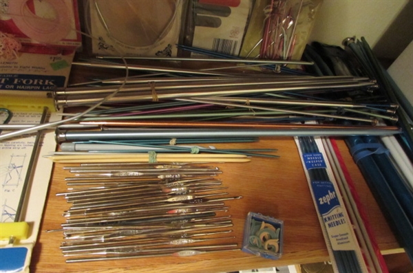 KNITTING NEEDLES, CROCHET HOOKS, PATTERNS & MORE