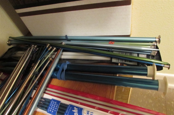 KNITTING NEEDLES, CROCHET HOOKS, PATTERNS & MORE