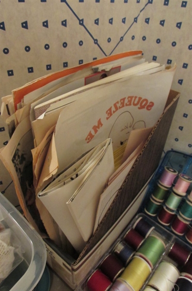 LARGE SEWING SUPPLY LOT