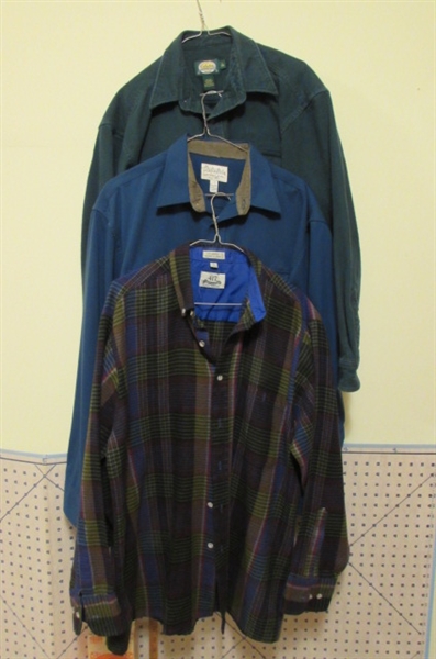 3 MENS LONG SLEEVE SHIRTS - CABELA'S & VAN HEUSEN