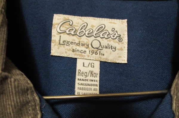 3 MENS LONG SLEEVE SHIRTS - CABELA'S & VAN HEUSEN